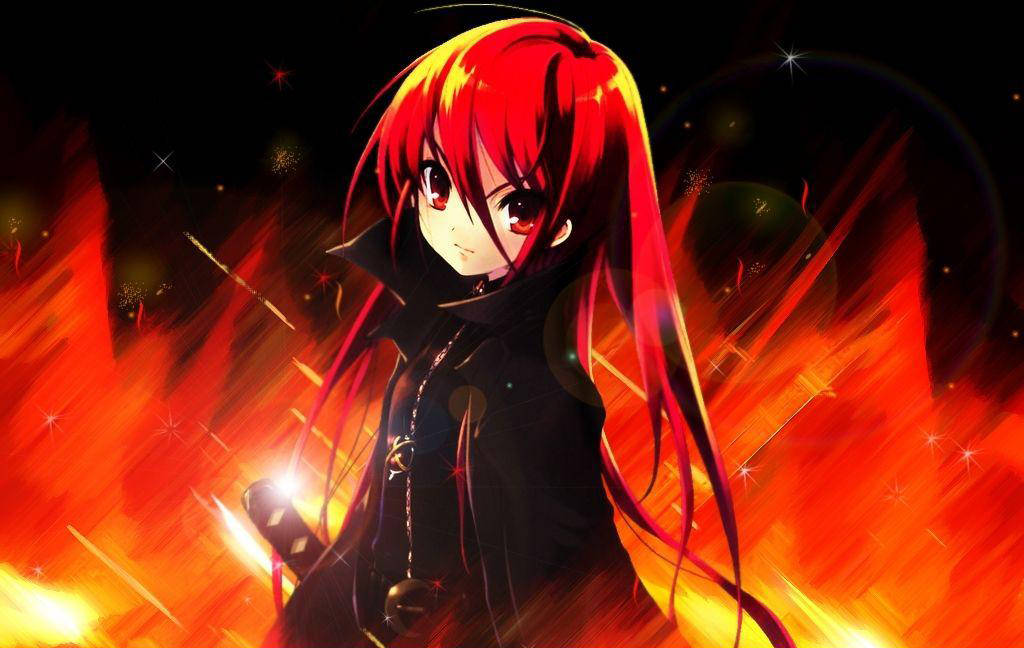 Shana Red Fire Anime Wallpaper