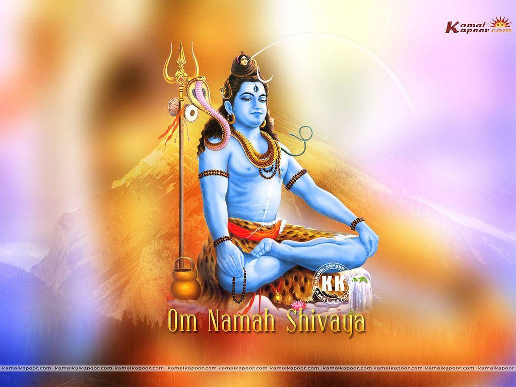 Shankar Bhagwan Heavenly Backdrop Wallpaper