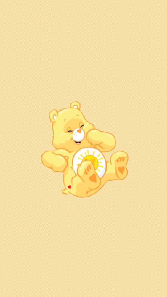 Share A Huggable Moment With Aesthetic Care Bear Wallpaper
