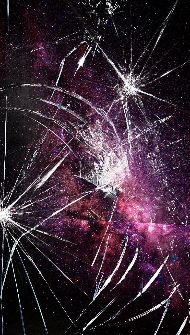 Shattered Perception - A Damaged Telescope Lens Wallpaper