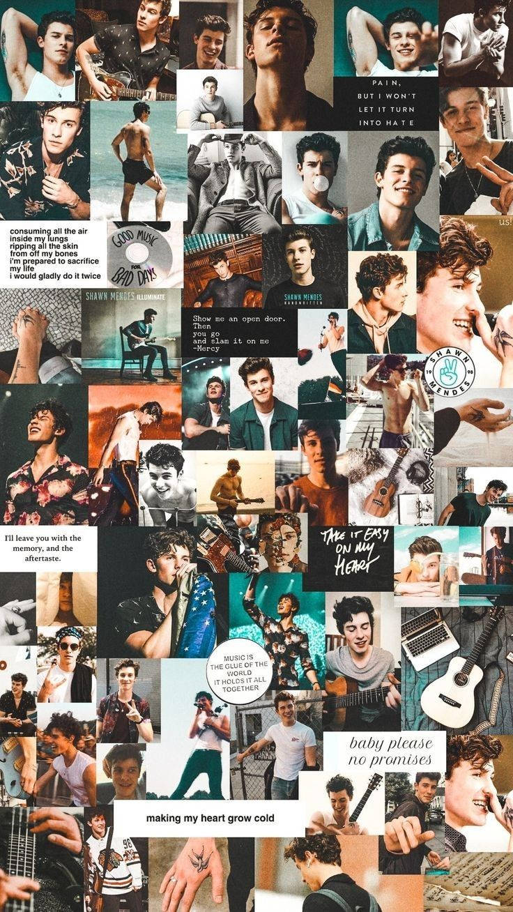 Shawn Mendes Aesthetic Collage Wallpaper