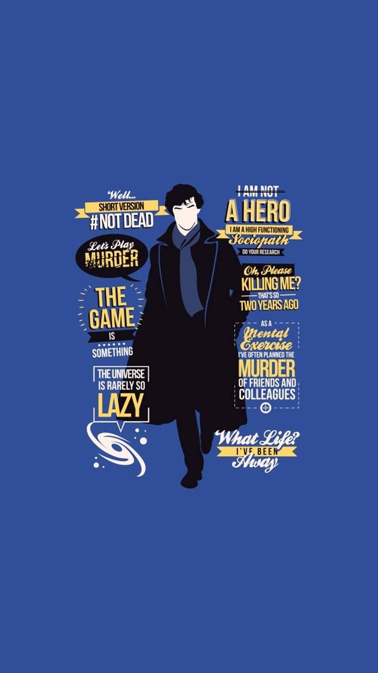 Sherlock Holmes Vector Art Wallpaper
