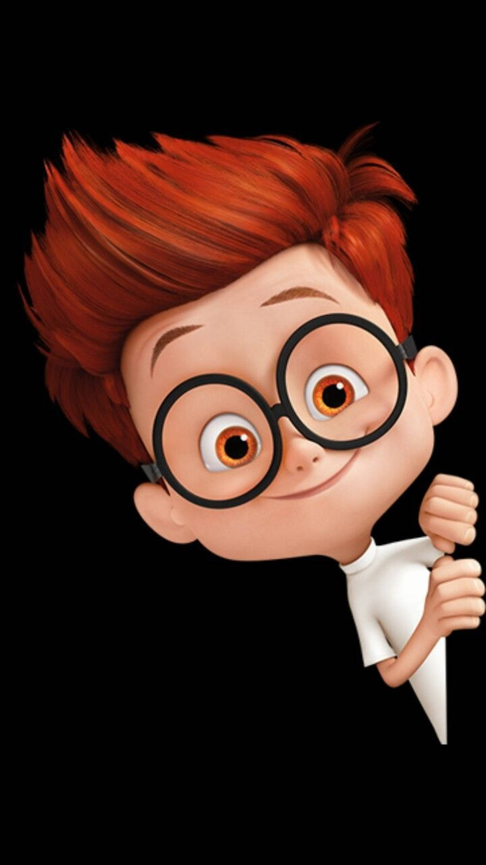 Sherman With Glasses Cute Boy Cartoon Wallpaper