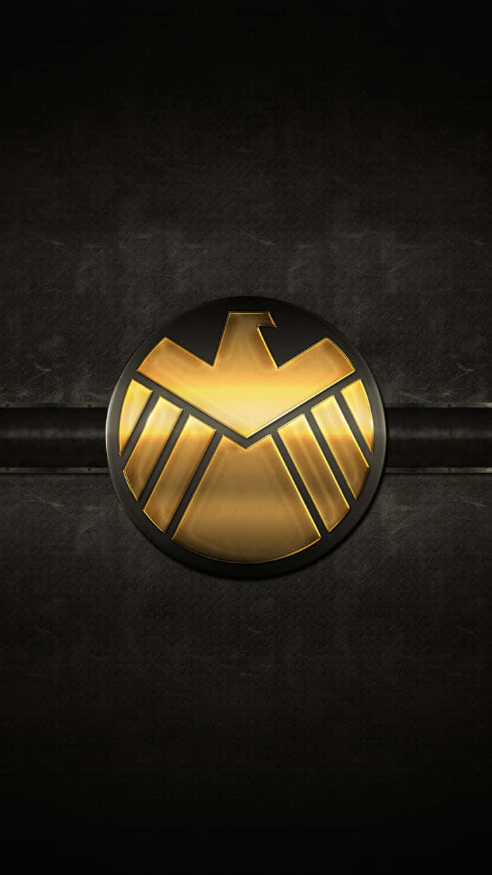 Shield On A Black Background Wallpaper