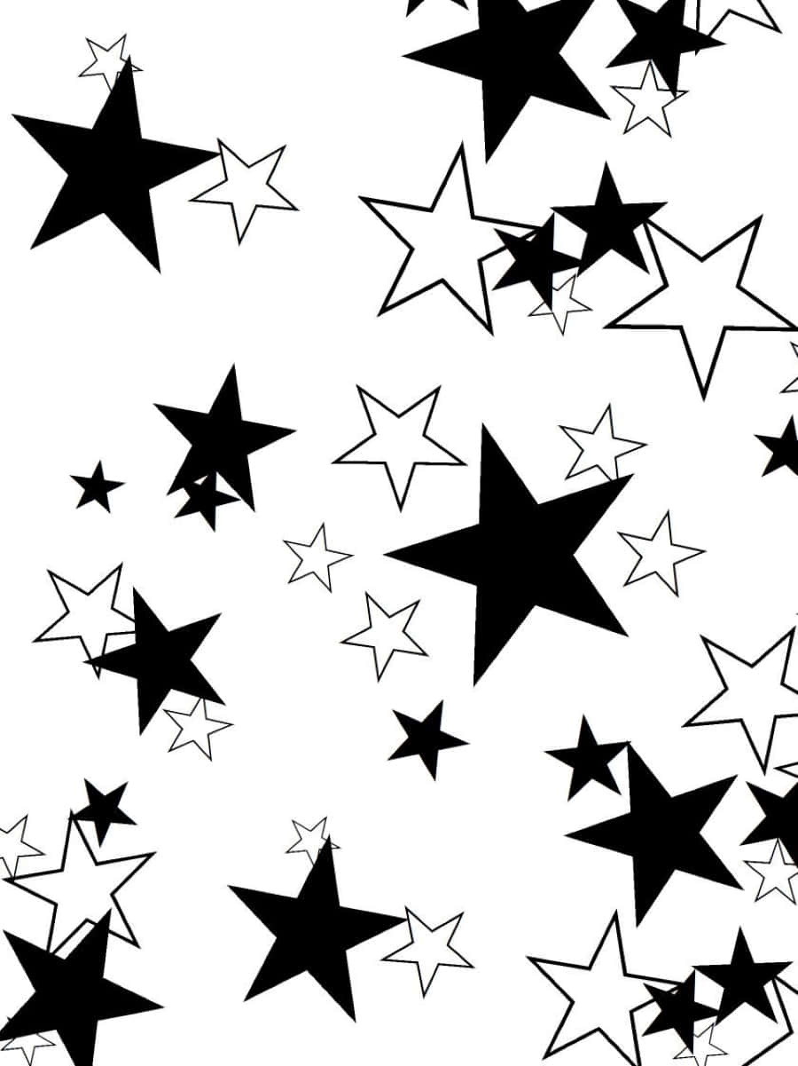 Shimmering Monochrome Galaxy Wallpaper