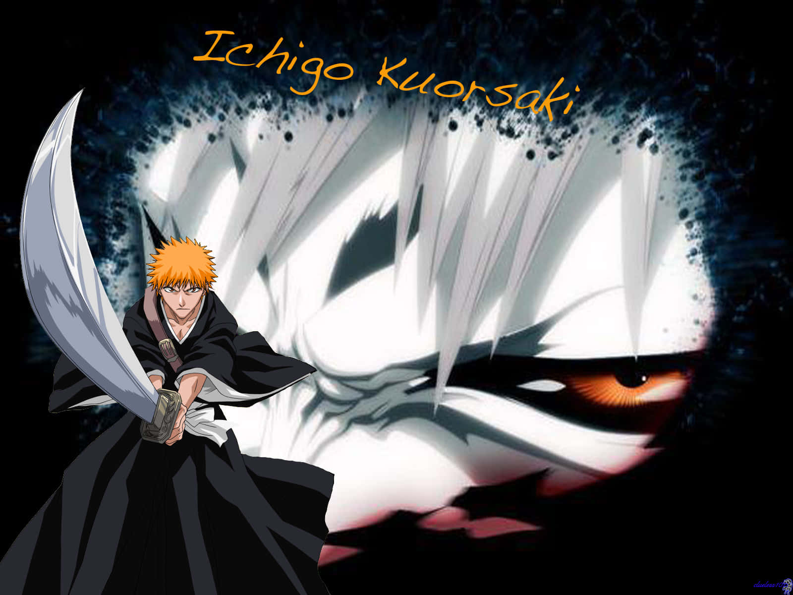 Shinigami Against Ichigo Final Form Eyes Wallpaper