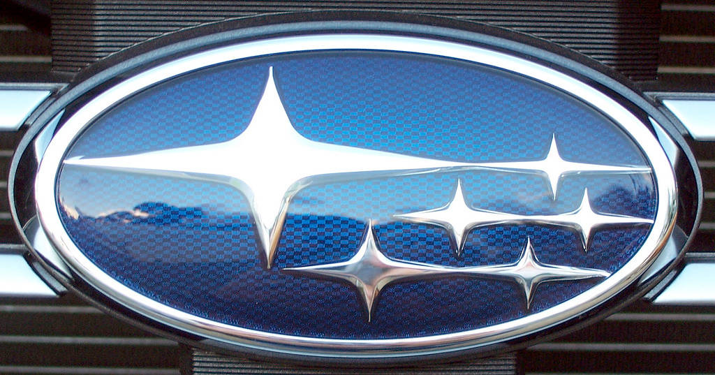 Shiny Blue Subaru Logo Wallpaper