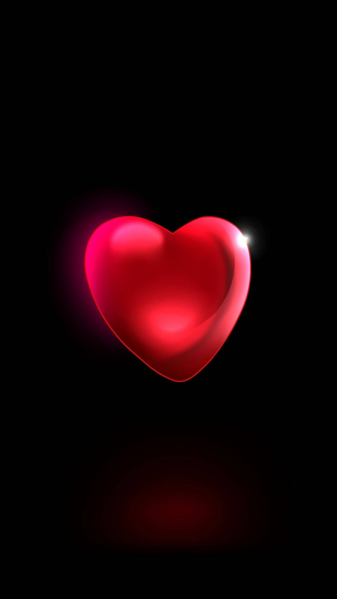 Red Heart In Black Background HD Red Aesthetic Wallpapers, HD Wallpapers