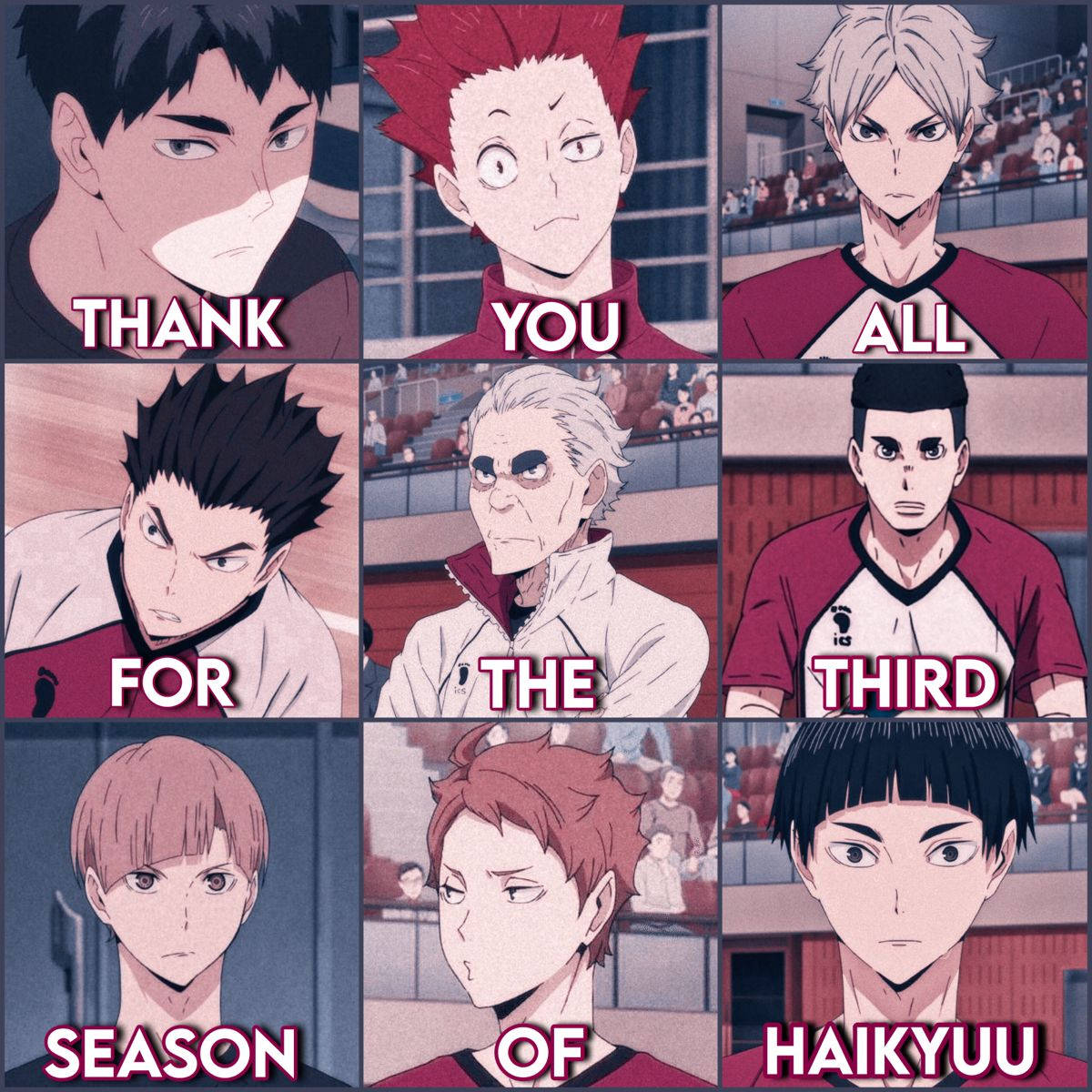 Shiratorizawa Academy Thanking Fans Wallpaper