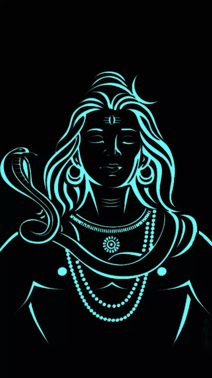 Shiva Black Lord Of Destruction Wallpaper