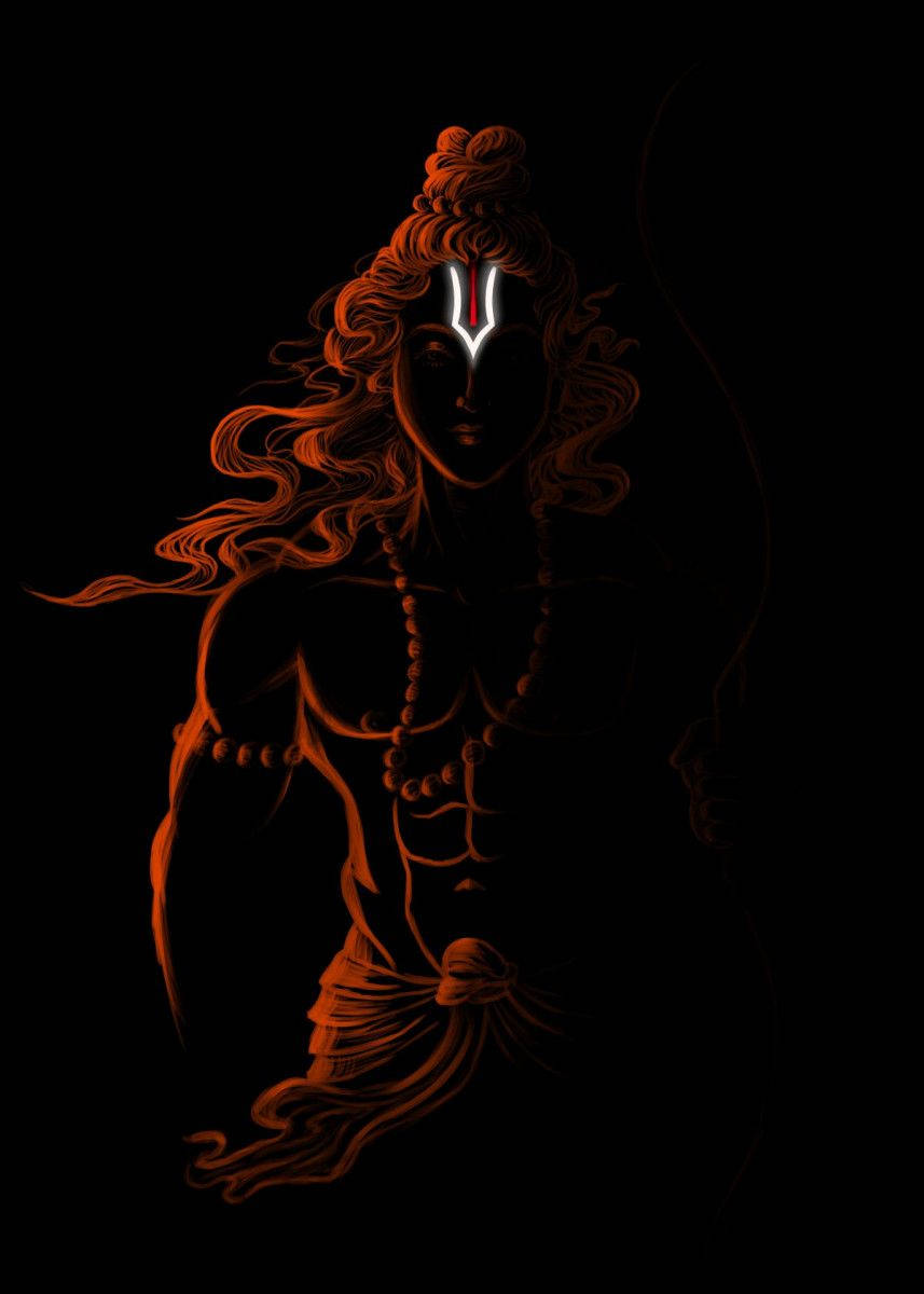 Shiva Black With Urdhva Pundra Marking Wallpaper