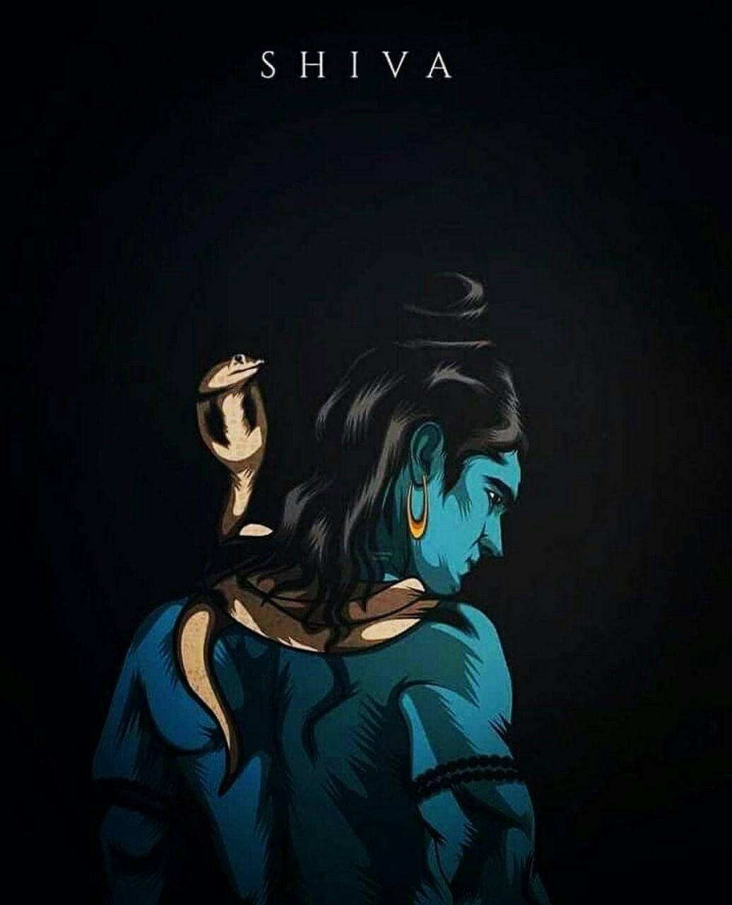 Shiva Iphone Snake On Back Wallpaper