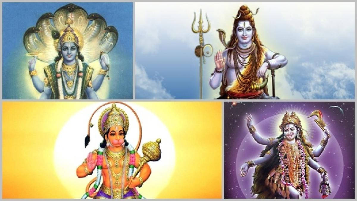 Shiva With All Hindu Gods Art Wallpaper