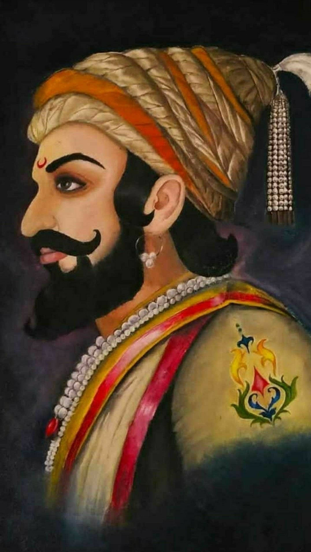 Shivaji Maharaj Painting Wallpaper
