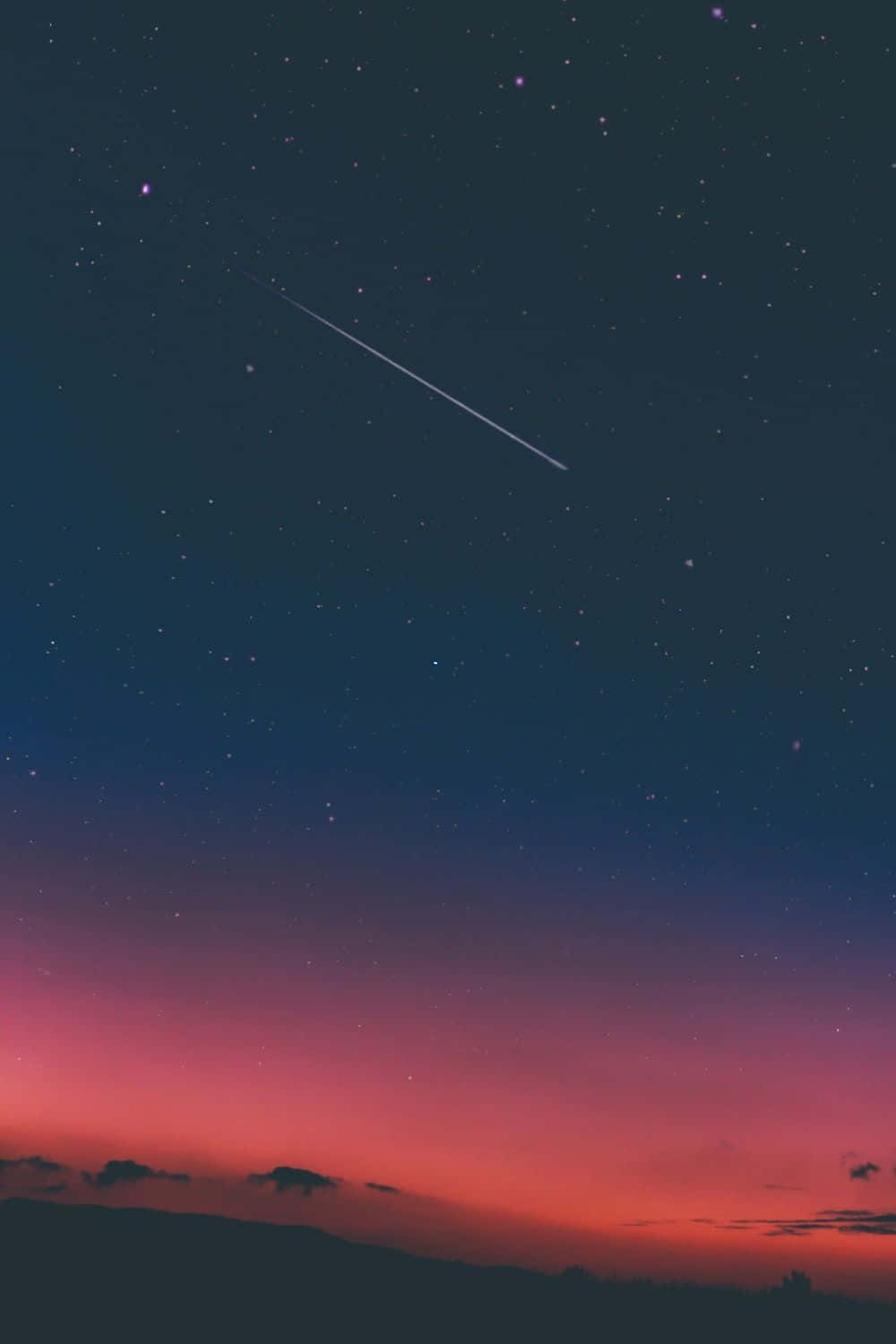 Shooting Star Vintage Grunge Aesthetic Wallpaper