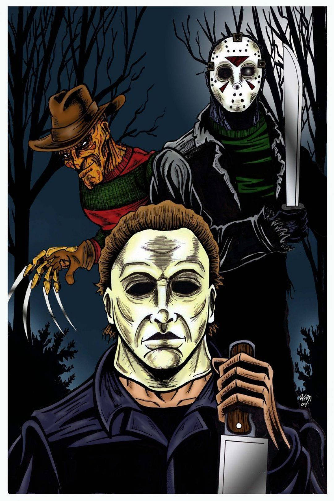 Show Off Your Favorite Horror Movie With The Michael Myers Iphone Wallpapers. Wallpaper