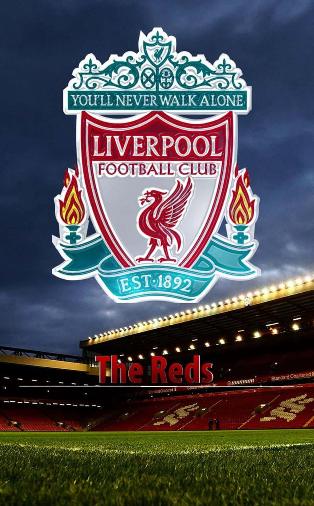 Show Your Allegiance To The Reds With This Iconic Liverpool Fc Logo! Wallpaper