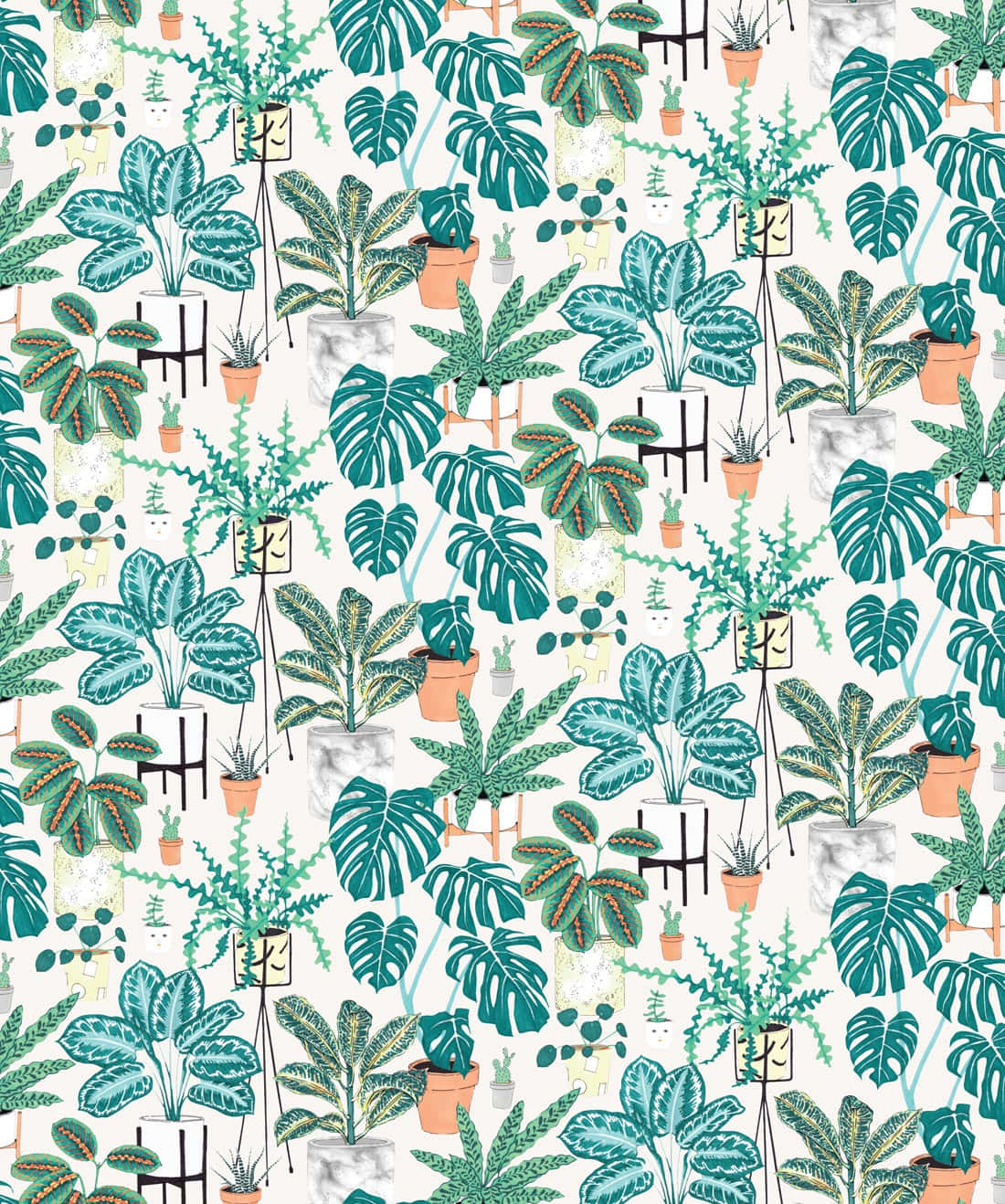 Shrubs Leaves Wallpaper Digital Art Wallpaper