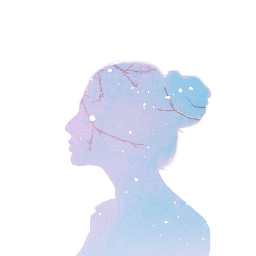 Silhouette If Snow Girl Aesthetic Wallpaper
