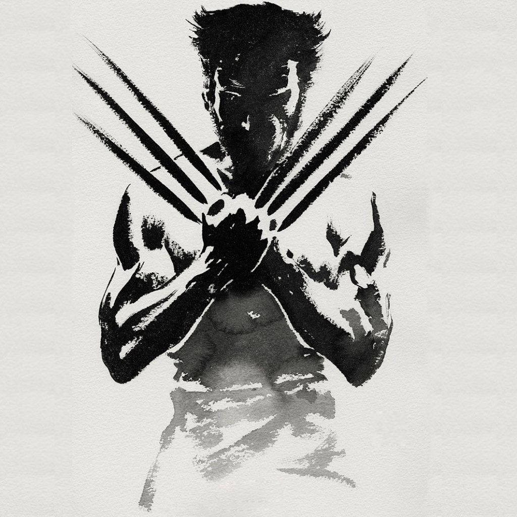 Silhouette Wolverine Artwork Wallpaper
