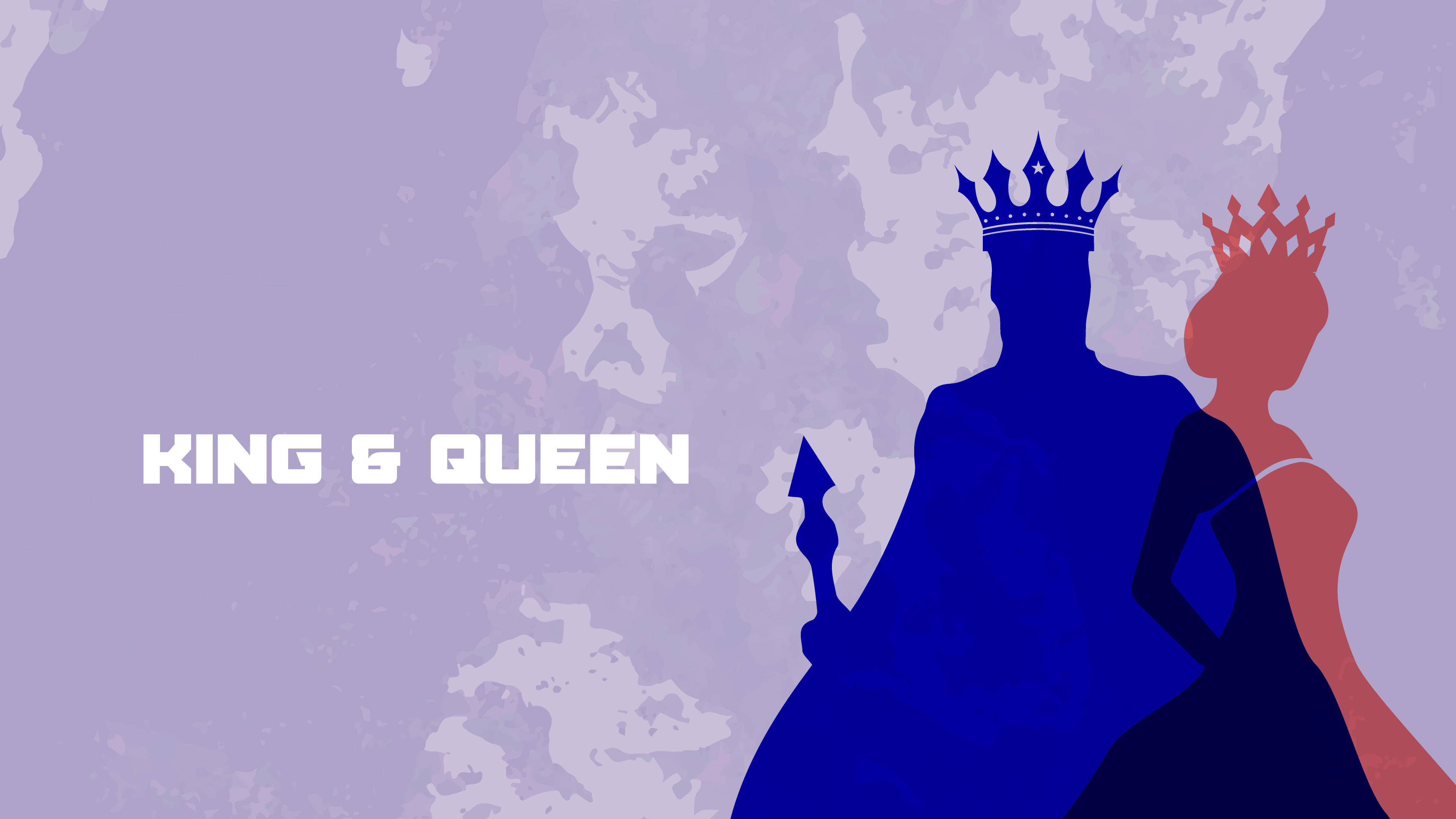 Silhouettes Of King And Queen Wallpaper