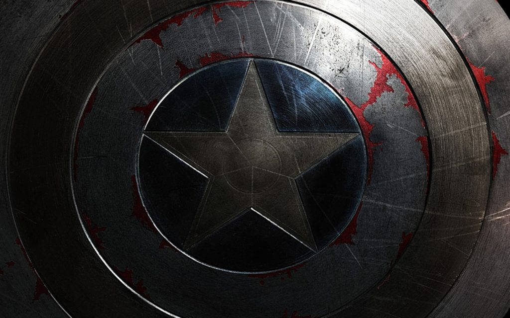 Silver Captain America Shield Wallpaper