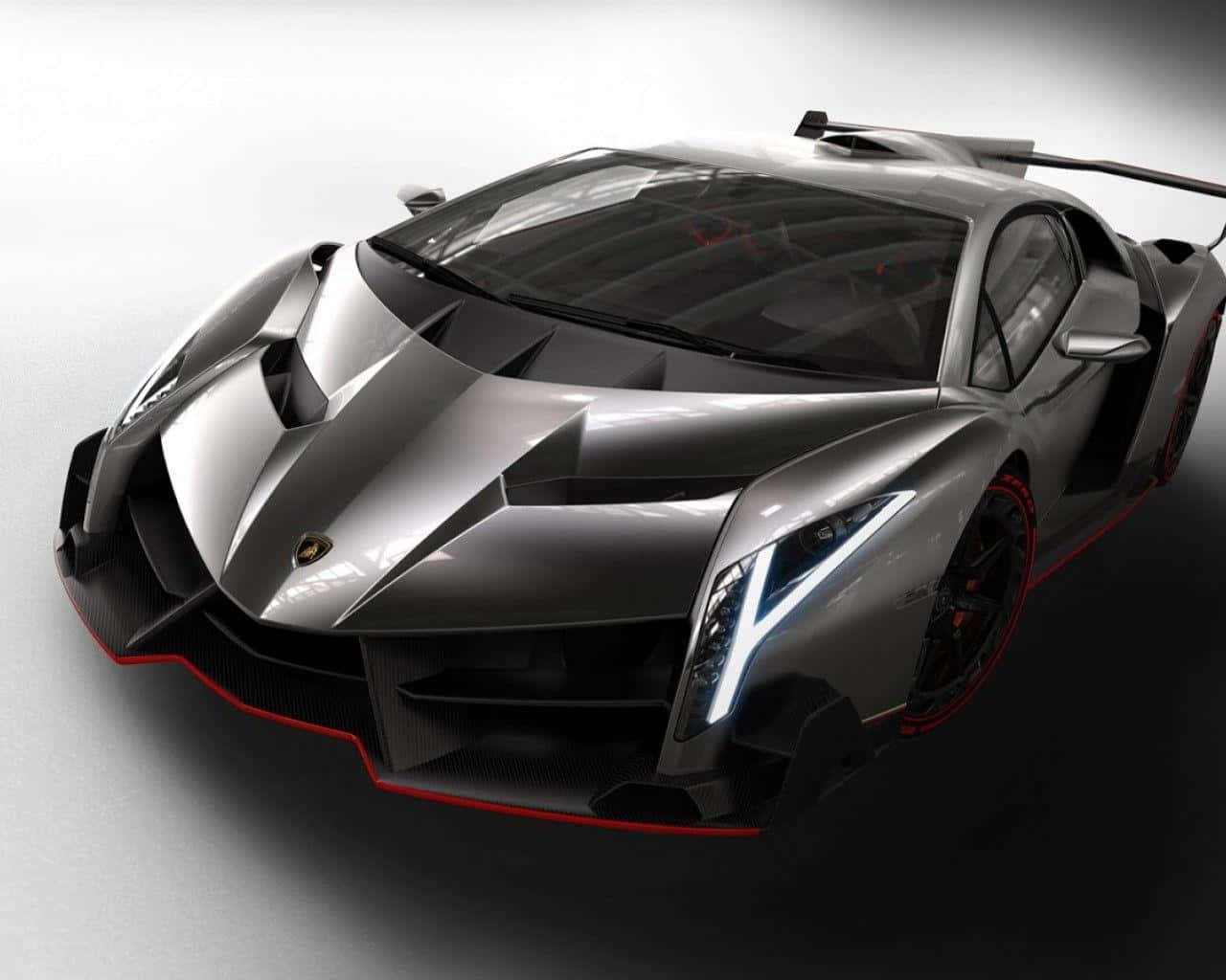 Silver Red Fast Car Wallpaper