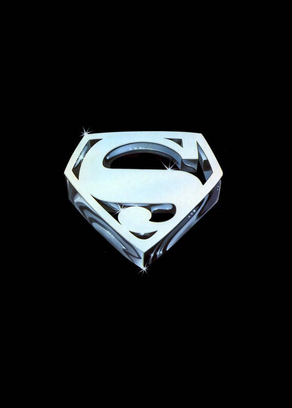 Silver Superman Symbol Iphone Simple Wallpaper