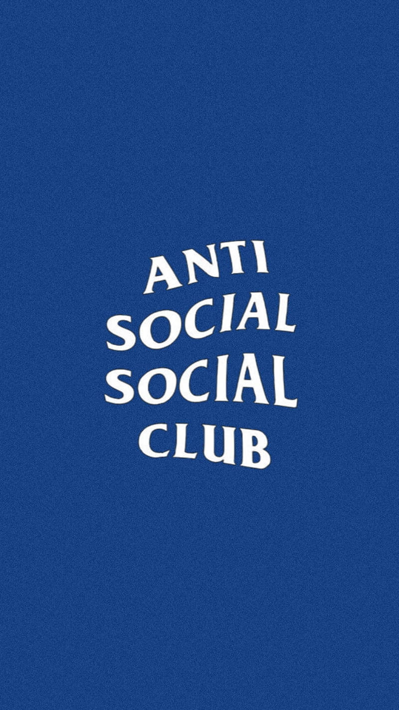 Simple Anti Social Social Club Blue Wallpaper
