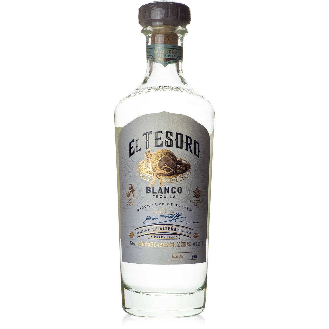 Simple El Tesoro Blanco Tequila Bottle Wallpaper