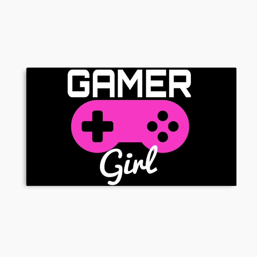 Simple Girl Gamer Logo Wallpaper