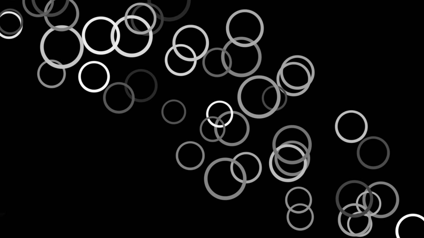 Simple Hd Circles In Black Wallpaper