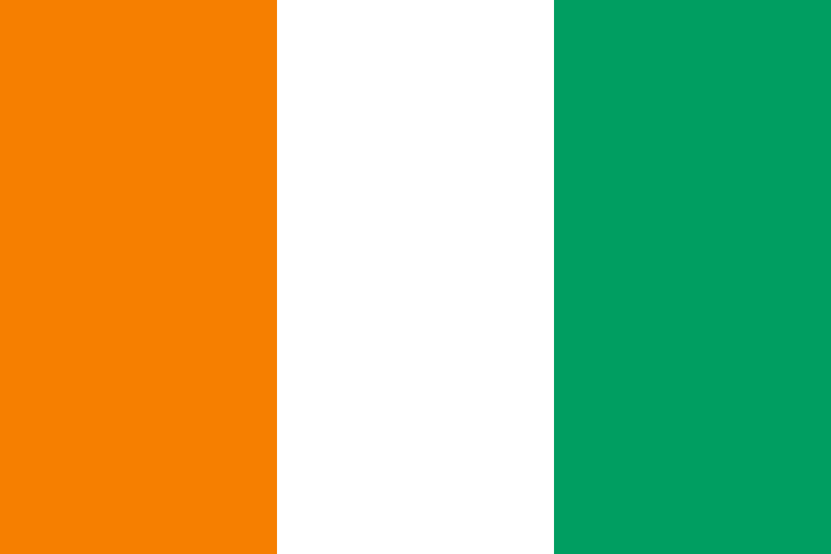 Simple Ivory Coast Flag Wallpaper