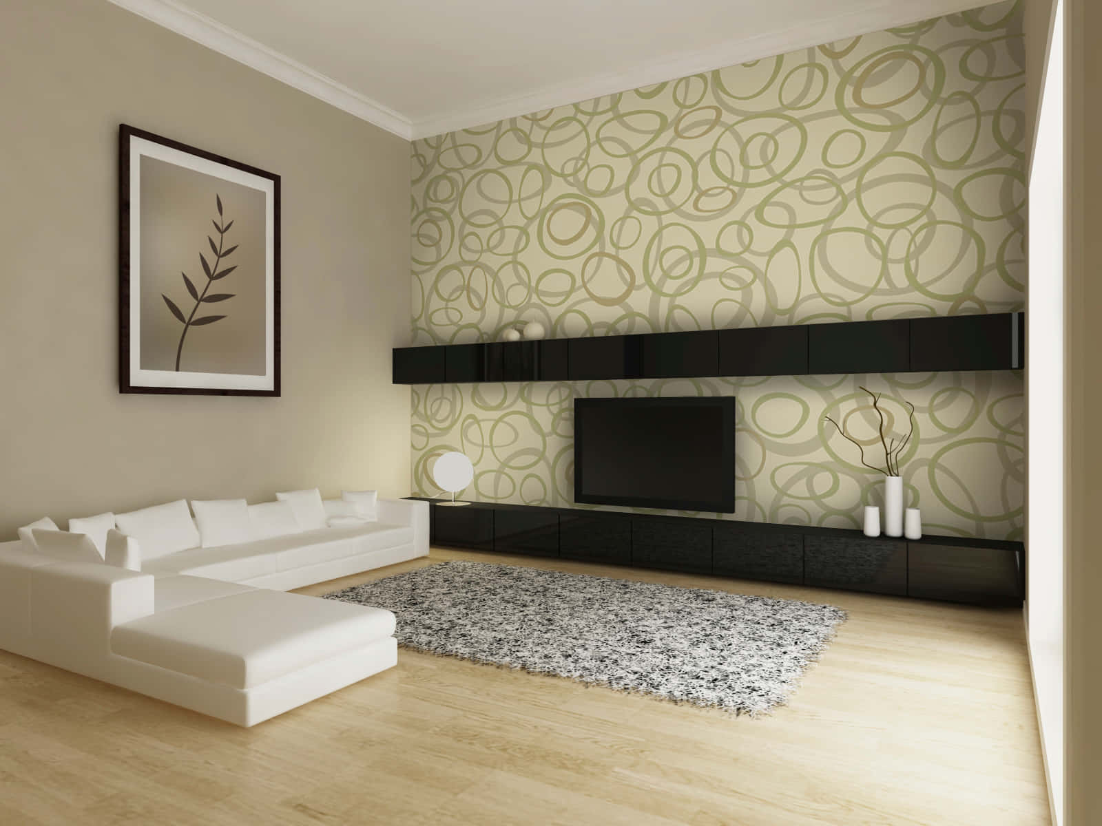 Simple Modern House Interior Design Wallpaper