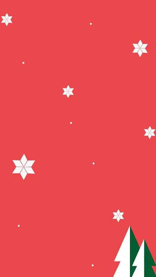 Simple Red Christmas Stars Wallpaper