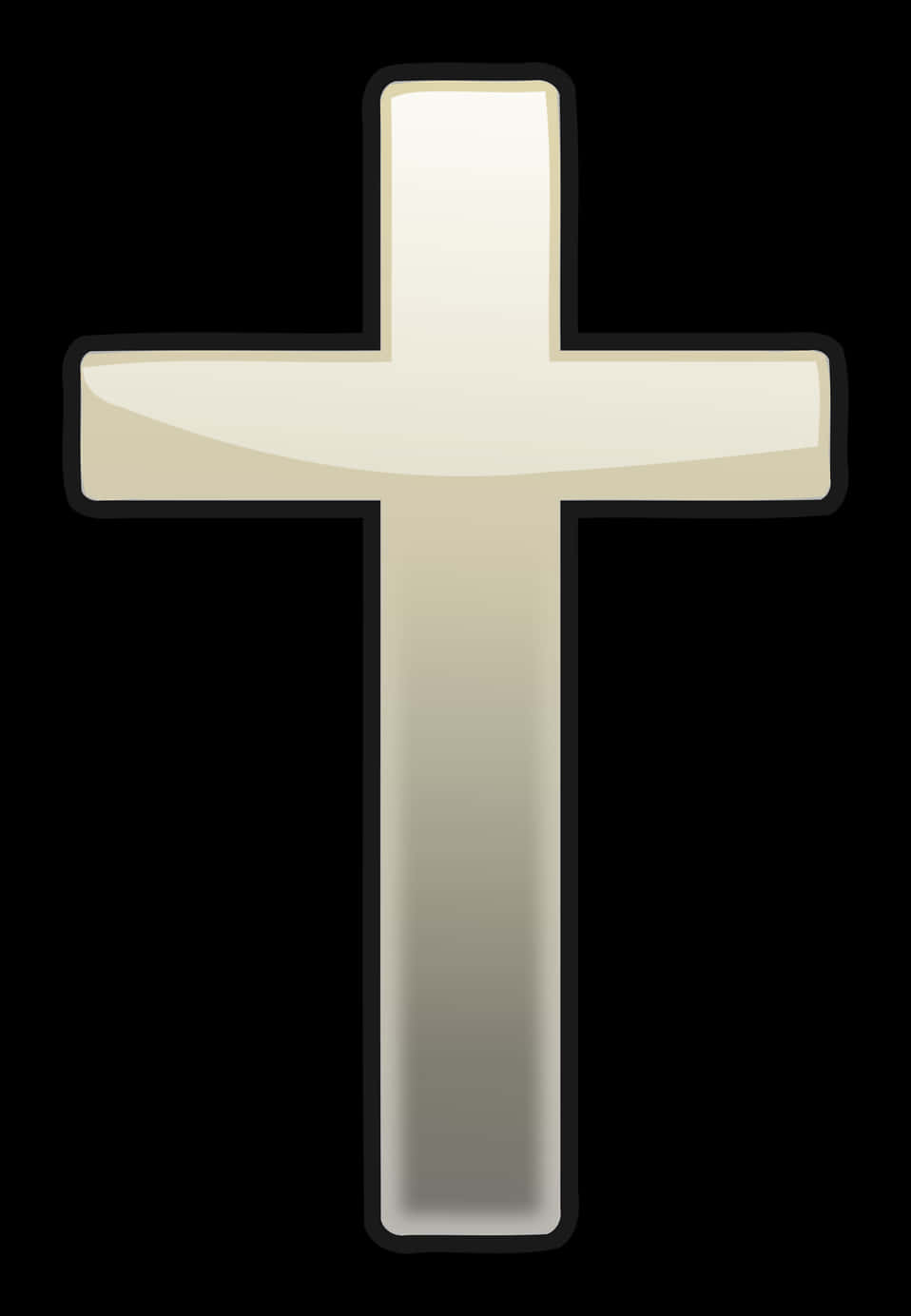 Simple White Beautiful Cross Vector Art Wallpaper