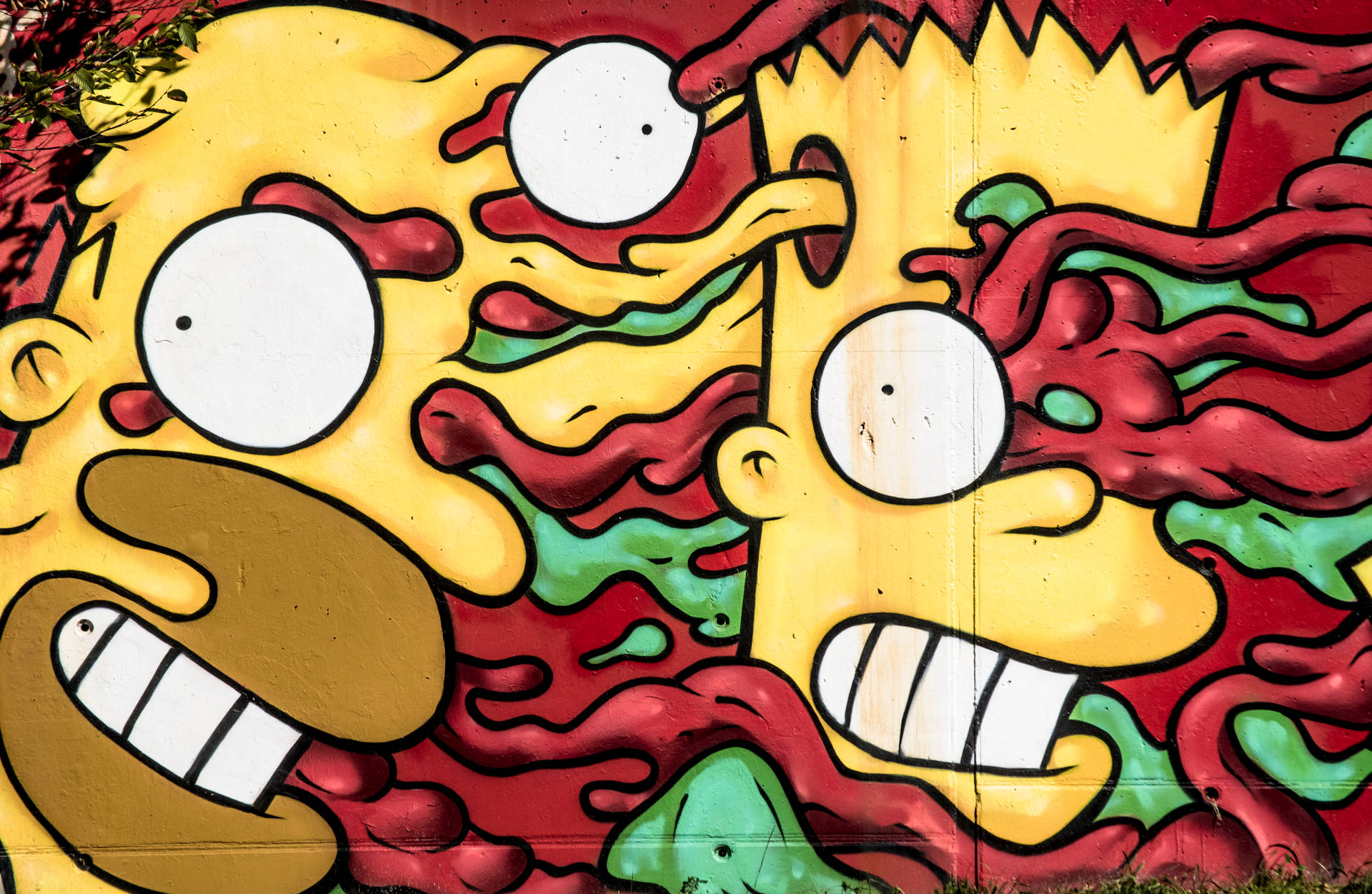 Simpsons Abstract Art Wallpaper