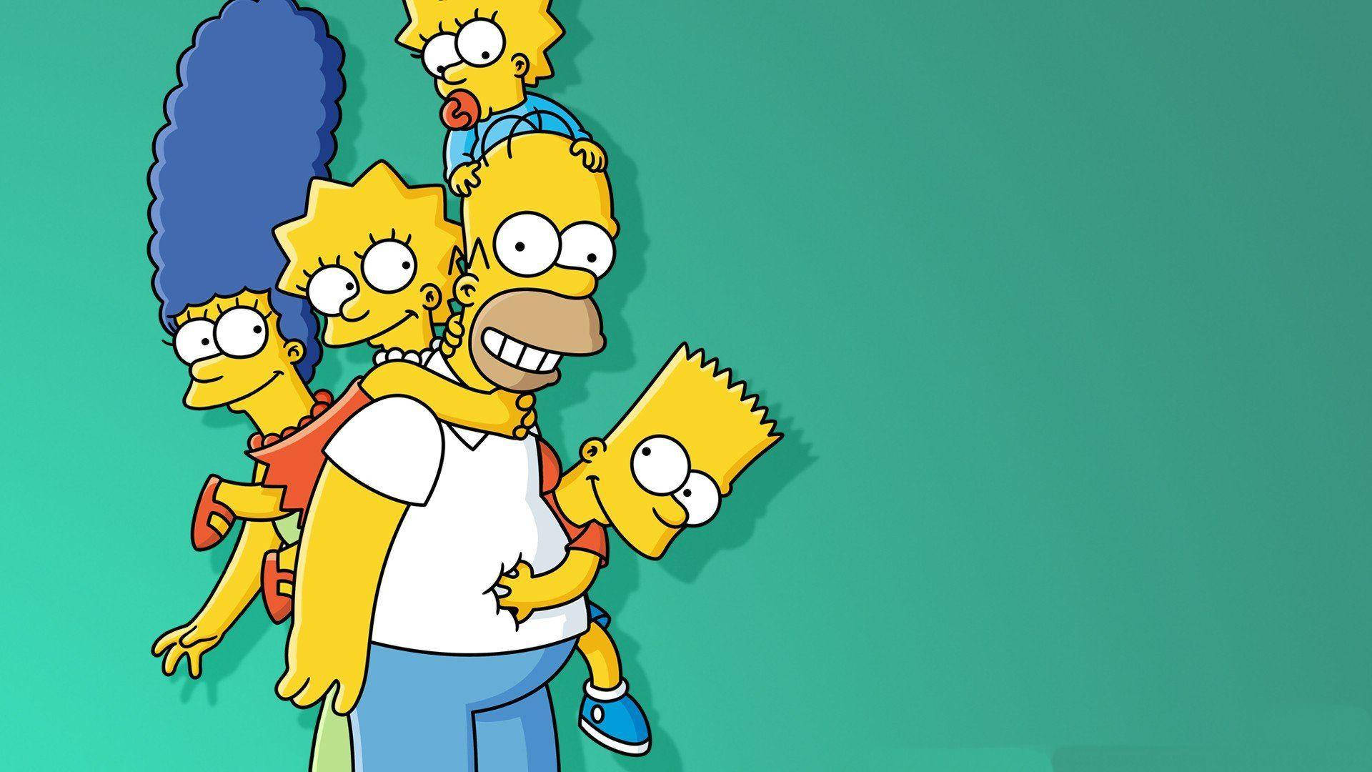 Simpsons Cute Family Wallpaper