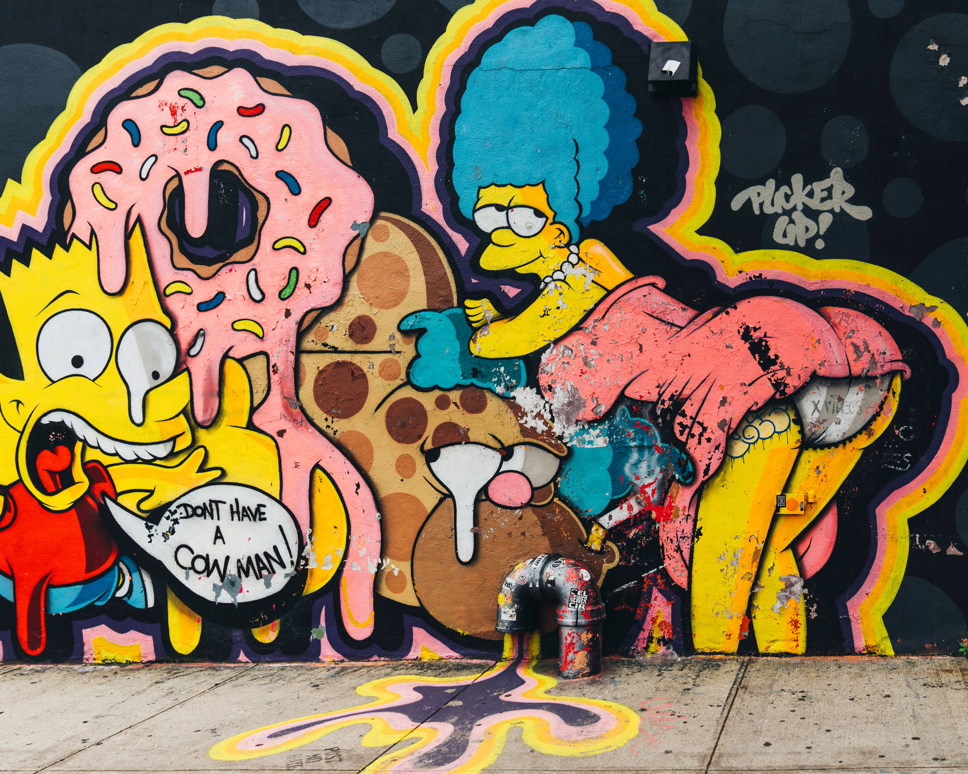 Simpsons Graffiti Wallpaper