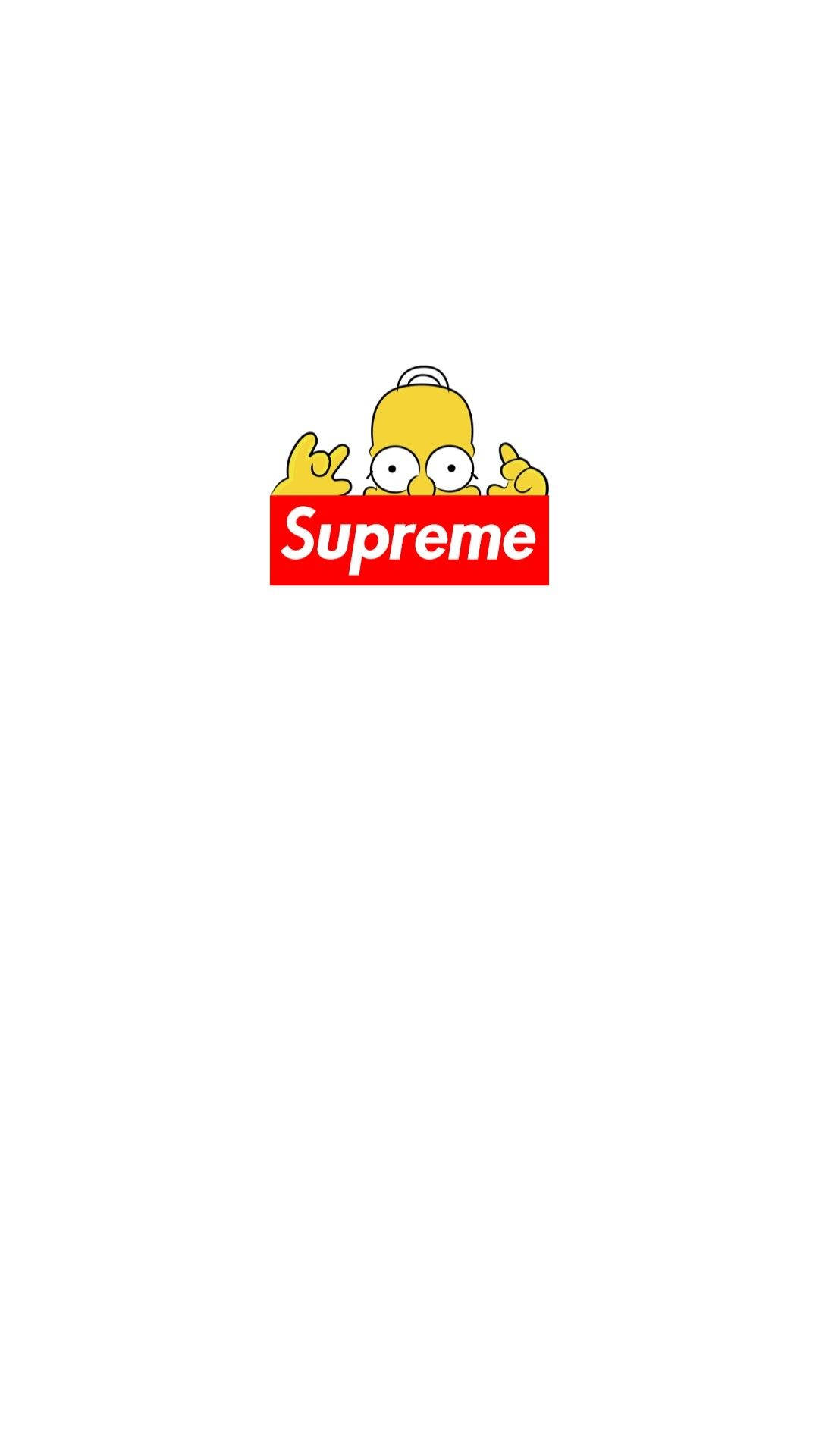 Simpsons Supreme Logo Wallpaper