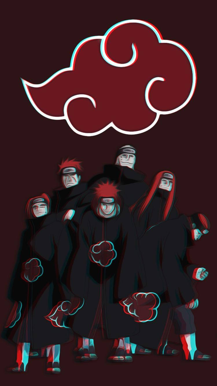 Six Bodies Of Pain Naruto Phone Wallpaper
