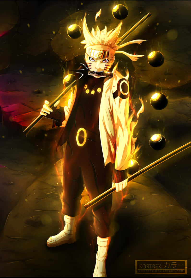 Six Paths Sage Mode Naruto Nine Tails Wallpaper