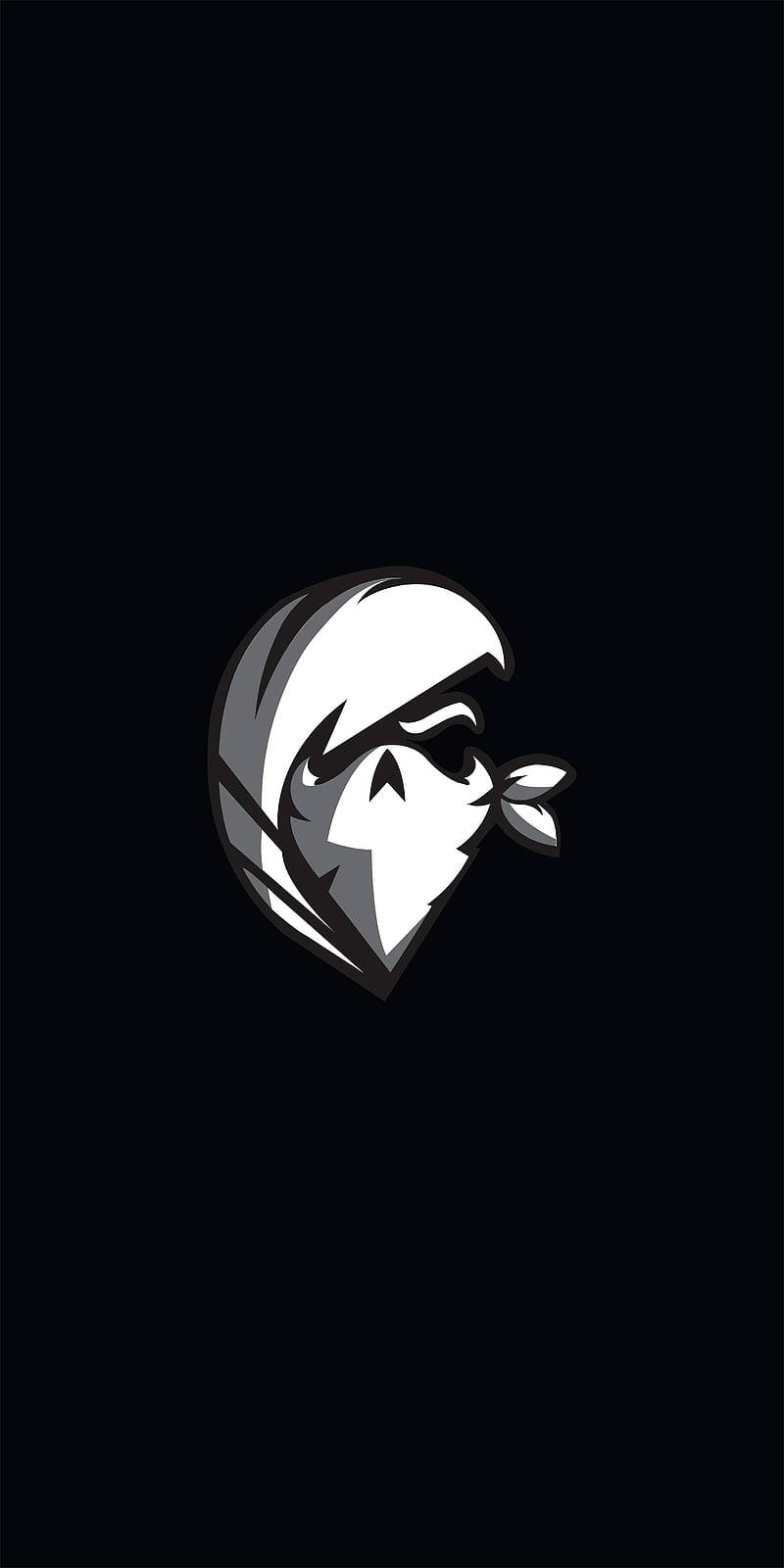 Skeleton Girl Gamer Logo Wallpaper
