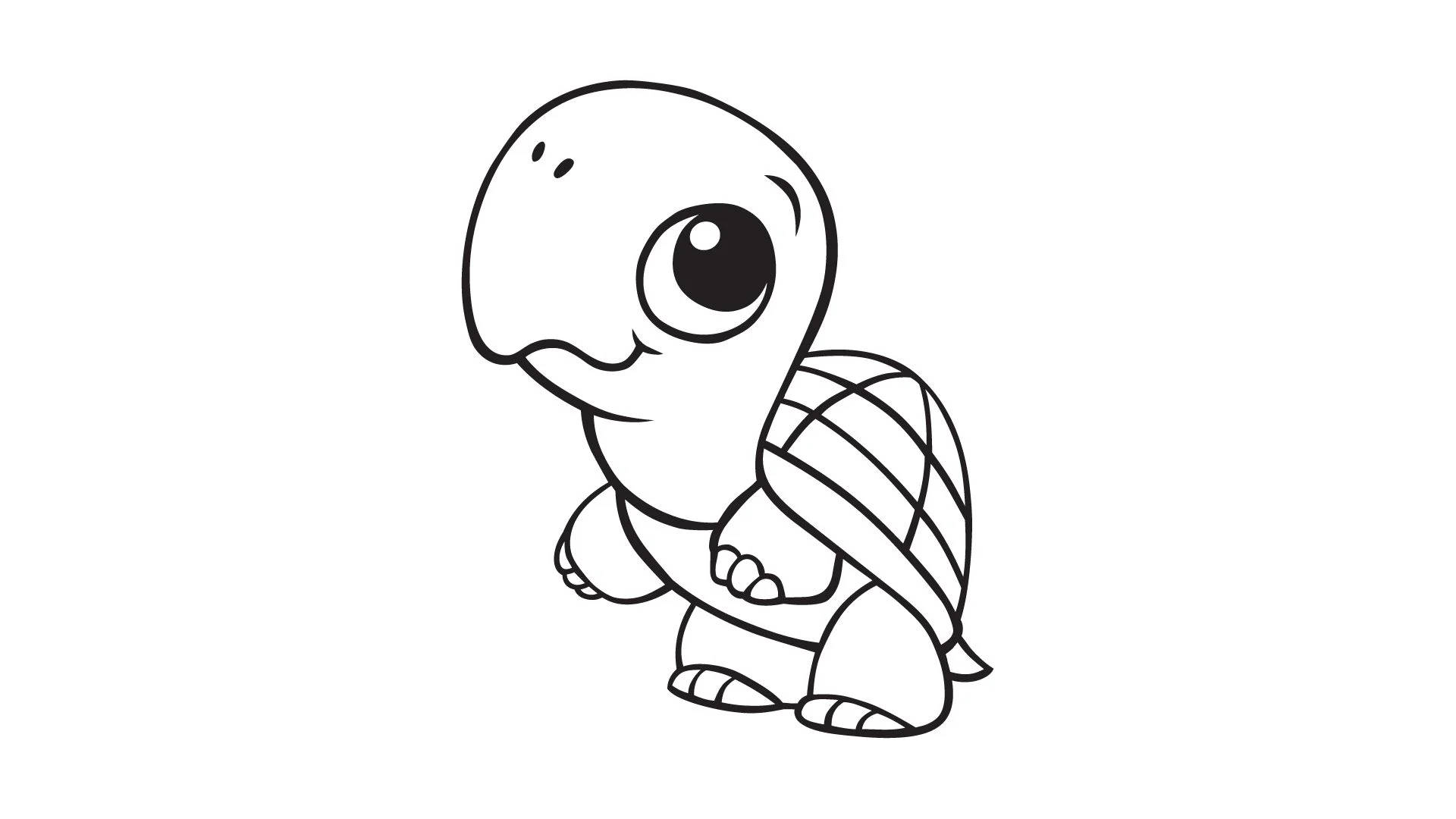 Cutest turtle cute pet tortoise animal cartoon style