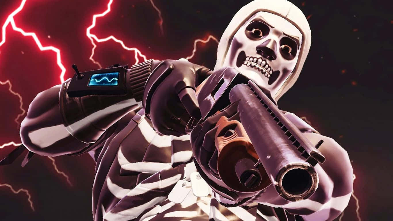 Skull Trooper Fortnite 1366x768 Wallpaper