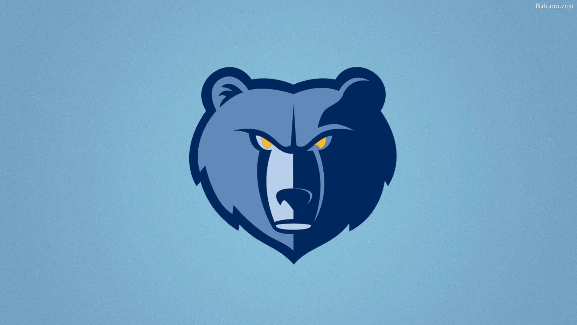 Sky Blue Nba Memphis Grizzlies Logo Wallpaper