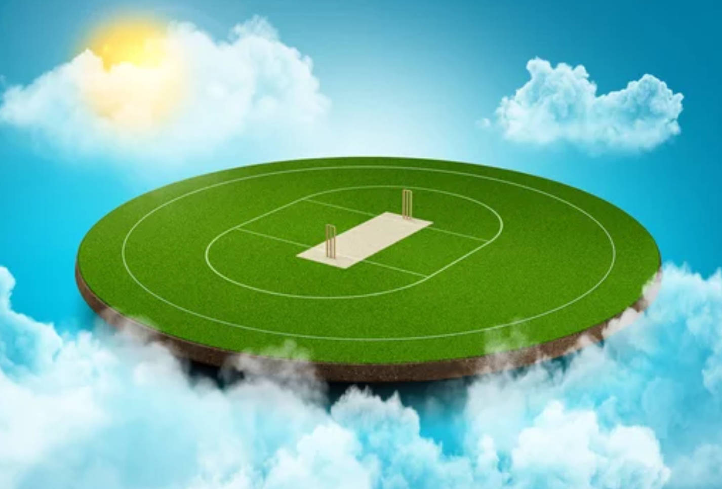 Sky Clouds Cricket Ground Wallpaper