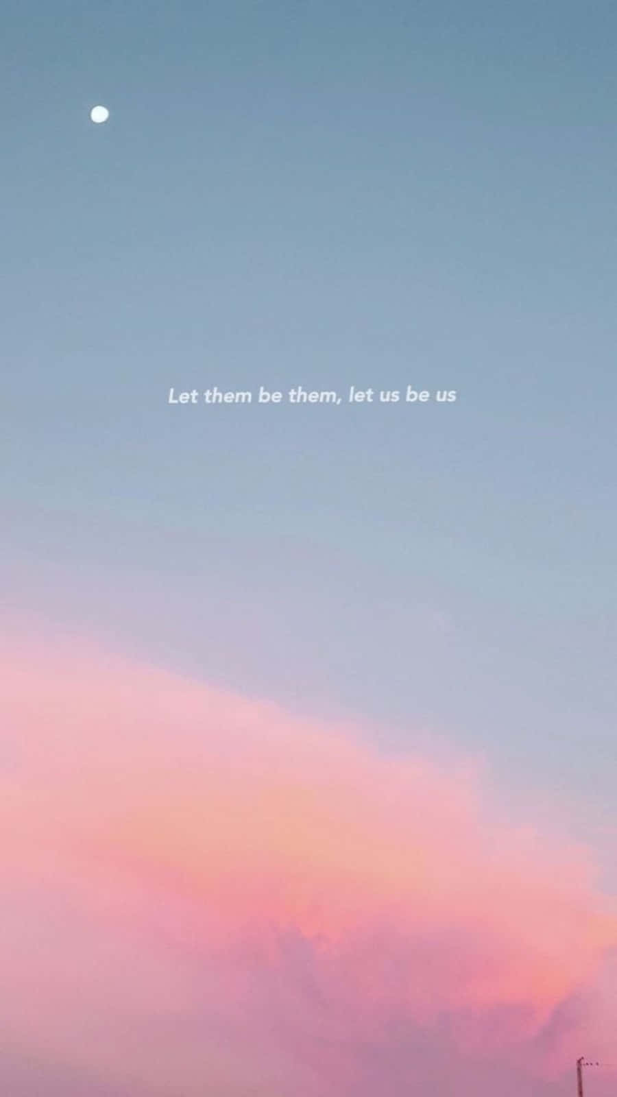 Sky Pink And Blue Aesthetic Wallpaper