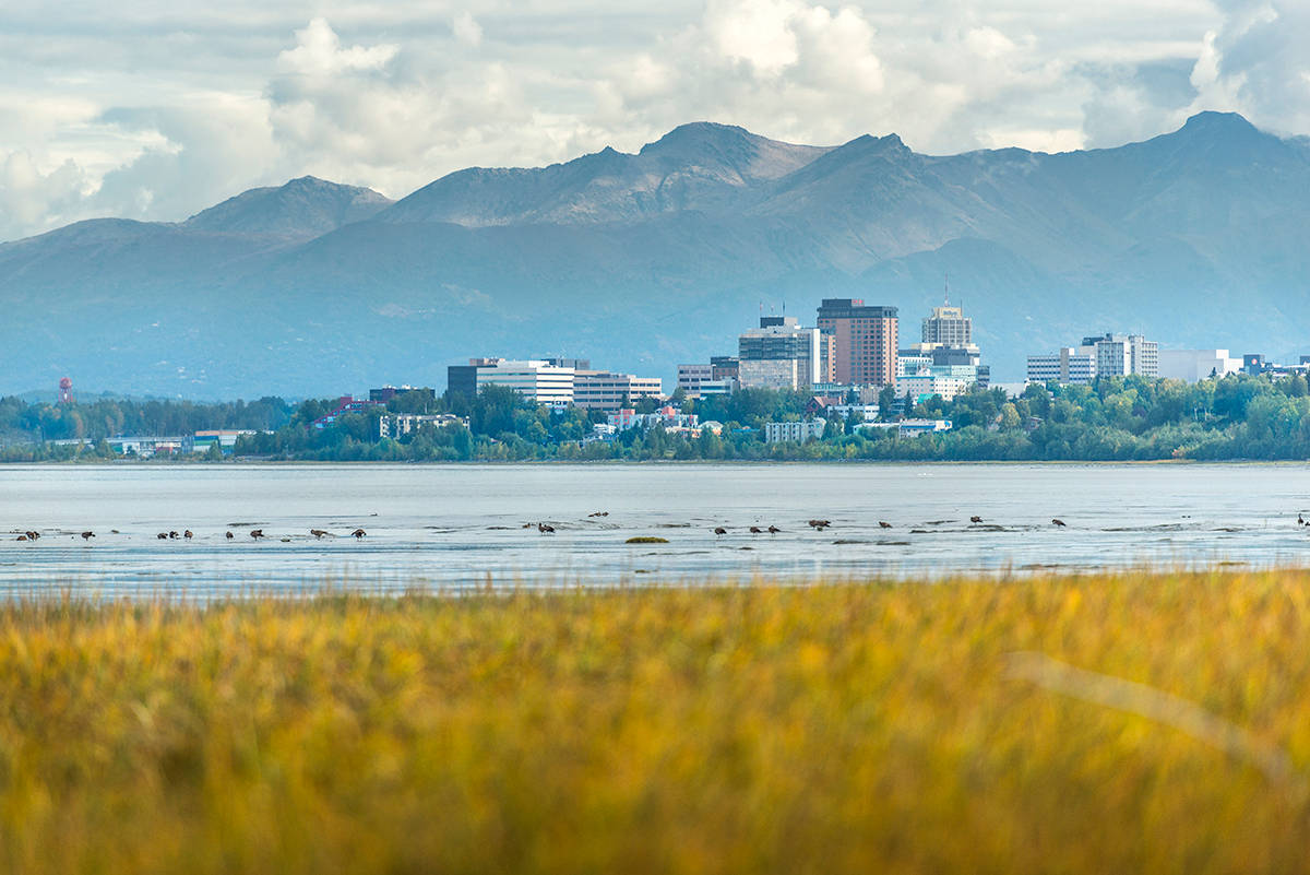 Skyline Of Anchorage Wallpaper