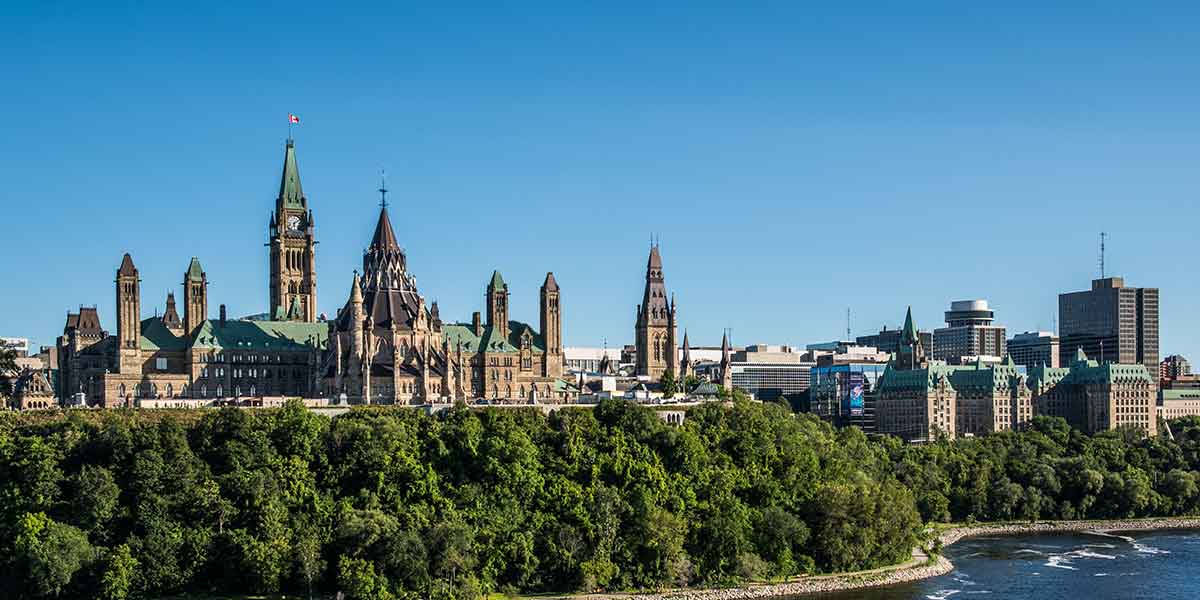 Skyscrapers Of Ottawa, Ontario, Canada Wallpaper